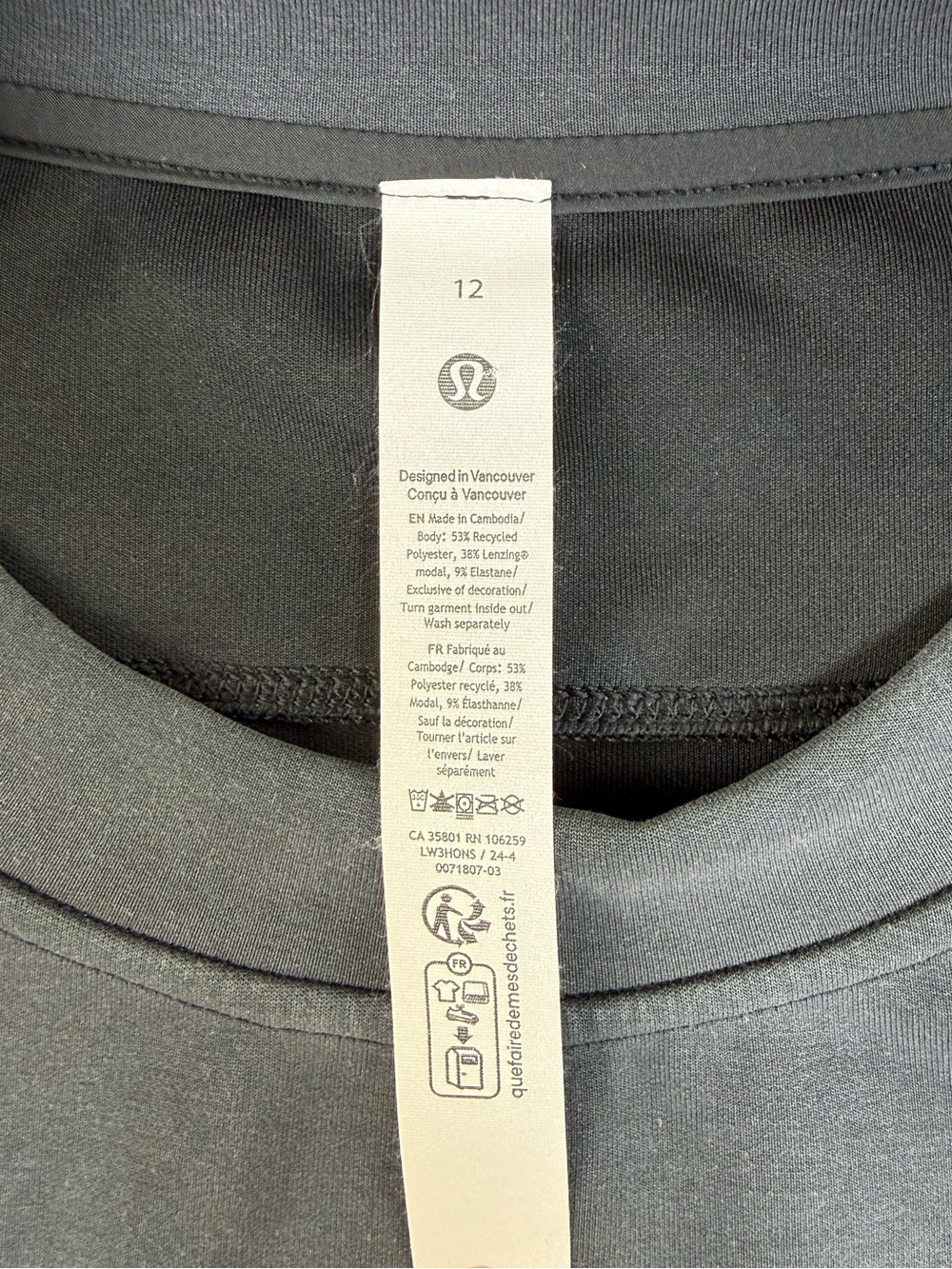 Lululemon Softstreme Perfectly Oversized Cropped Crew - Picture 8 of 9